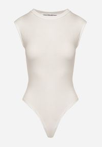 Born2be - Białe Wiskozowe Body o Dopasowanym Kroju Bez Rękawów Redalira. Okazja: na co dzień. Kolor: biały. Materiał: wiskoza. Długość rękawa: bez rękawów. Styl: klasyczny, elegancki, casual