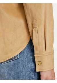 Guess Koszula Margot W4YH0C WG6T0 Brązowy Slim Fit. Kolor: brązowy. Materiał: syntetyk