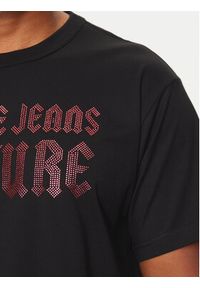 Versace Jeans Couture T-Shirt 77GAHL00 Czarny Regular Fit. Kolor: czarny. Materiał: bawełna