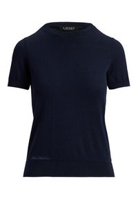 Lauren Ralph Lauren - LAUREN RALPH LAUREN T-Shirt 200P14055003 Granatowy Regular Fit. Kolor: niebieski. Materiał: bawełna #4