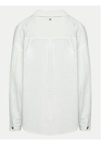 Roxy Koszula Morning Time ERJWT03613 Biały Regular Fit. Kolor: biały. Materiał: bawełna