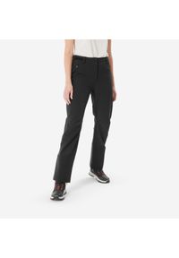 quechua - Spodnie turystyczne damskie Quechua SH500 Warm. Kolor: czarny. Materiał: materiał. Sezon: zima. Sport: turystyka piesza