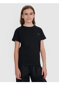 4f - 4F T-shirt regular gładki (2-pack) dziecięcy - multikolor 134/140 (8-10 lat). Okazja: na co dzień. Kolor: wielokolorowy. Materiał: bawełna, materiał, jersey. Długość rękawa: krótki rękaw. Długość: krótkie. Wzór: gładki. Sezon: lato. Styl: klasyczny, młodzieżowy, sportowy, casual