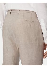 Hugo - HUGO Garnitur Arti/Hesten242V1X 50559671 Beżowy Extra Slim Fit. Kolor: beżowy. Materiał: bawełna, len #13