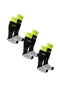 LEGEA - Skarpety piłkarskie C164 czarne 3 pary. Kolor: żółty, wielokolorowy, czarny. Sport: piłka nożna #1