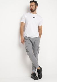 Born2be - Szare Spodnie Cargo Dresowe Evaleia. Kolor: szary. Materiał: dresówka #6
