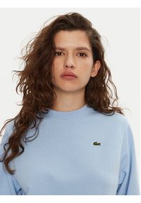 Lacoste Bluza SF9202 Błękitny Regular Fit. Kolor: niebieski. Materiał: bawełna #3