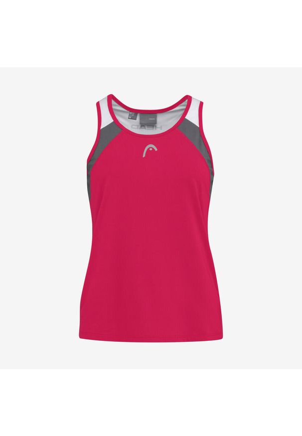 Head - Koszulka bez rękawów damska CLUB 22 Tank Top. Kolor: różowy. Materiał: poliester. Długość rękawa: bez rękawów. Wzór: aplikacja