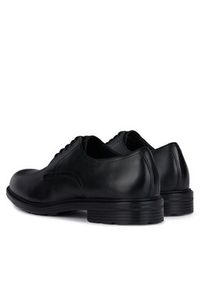 Geox Półbuty Stringate U45CGB-00043 C9999 Czarny. Kolor: czarny. Materiał: skóra