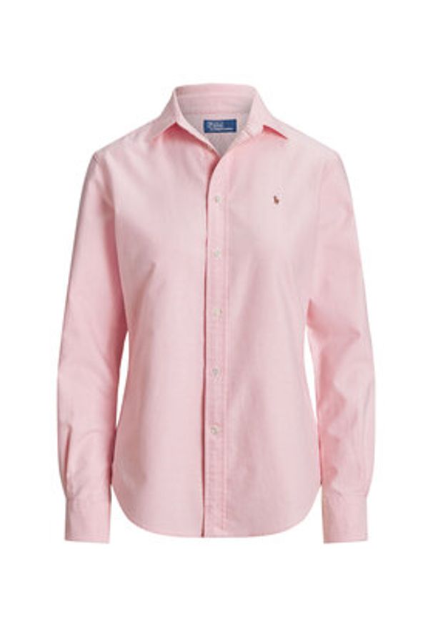 Polo Ralph Lauren Koszula 211891377002 Różowy Regular Fit. Typ kołnierza: polo. Kolor: różowy. Materiał: bawełna