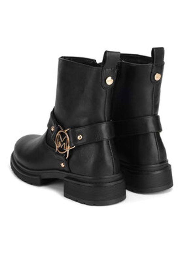 MEXX Botki MI001712243W Czarny. Kolor: czarny. Materiał: skóra