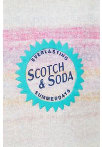 Scotch & Soda bluza bawełniana męska z nadrukiem. Materiał: bawełna. Wzór: nadruk