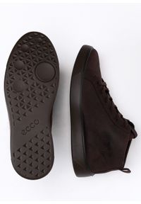 ecco - Sneakersy męskie brązowe ECCO STREET TRAY M MID-CUT BOO. Zapięcie: sznurówki. Kolor: brązowy. Materiał: nubuk, skóra, guma. Technologia: Gore-Tex #2