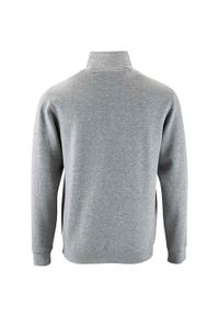 SOL'S - Sweter Męski Stan Zip Z Kołnierzem Stojącym. Kolor: szary