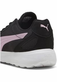 Puma - Damskie sneakersy SOFTRIDE Cosmic PUMA Black Pale Pink. Kolor: czarny, różowy, wielokolorowy. Materiał: skóra, syntetyk, nubuk. Szerokość cholewki: normalna