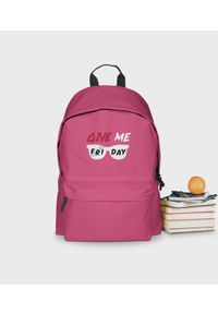 MegaKoszulki - Plecak szkolny Give Me Friday - plecak różowy. Kolor: różowy #1