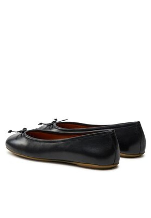 Geox Baleriny D Palmaria D25MUB 000TU C9997 Czarny. Kolor: czarny. Materiał: skóra