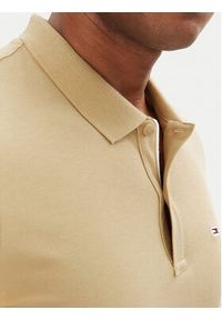 Tommy Jeans Polo DM0DM20676 Beżowy Slim Fit. Typ kołnierza: polo. Kolor: beżowy. Materiał: bawełna #3
