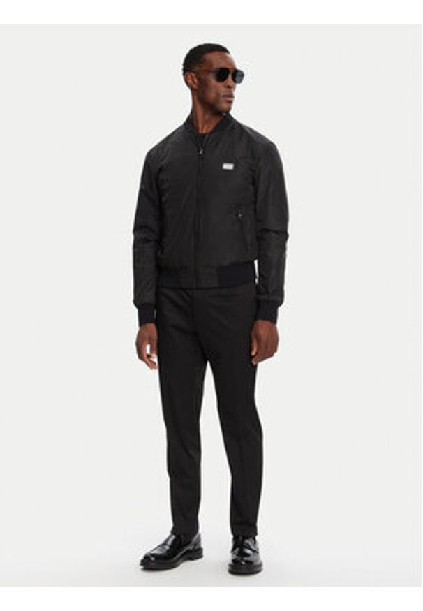 DOLCE & GABBANA - Dolce&Gabbana Kurtka bomber G9ABPT G7F2J Czarny Regular Fit. Kolor: czarny. Materiał: syntetyk