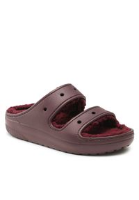 Crocs Klapki Crocs Classic Cozzy Sandal 207446 Bordowy. Kolor: czerwony