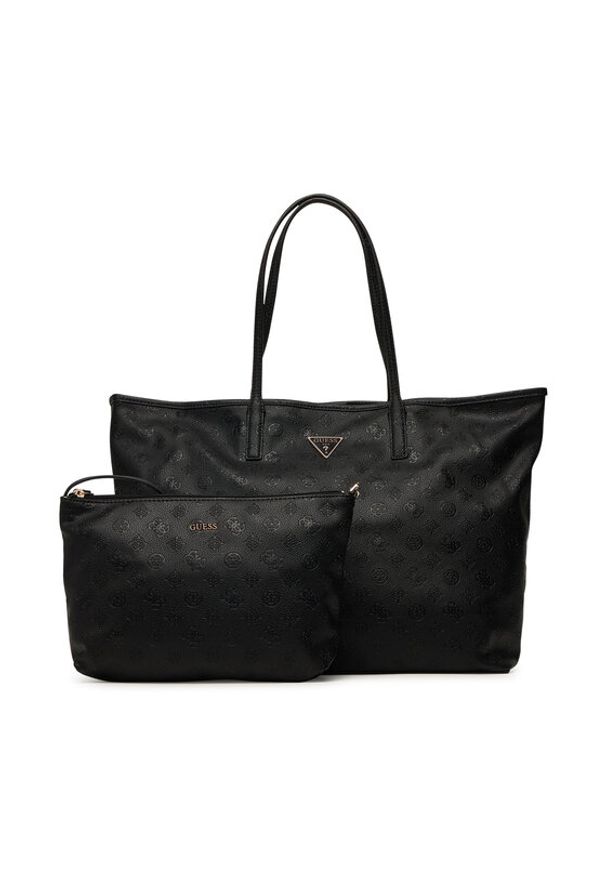 Guess Torebka Victtoria HWPG95 14290 Czarny. Kolor: czarny. Materiał: skórzane