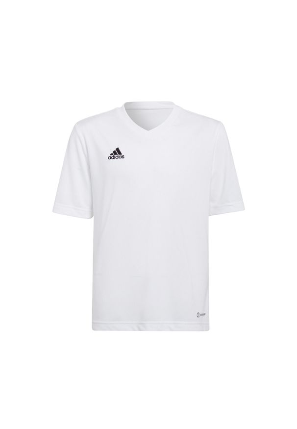 Adidas - Koszulka piłkarska dla dzieci adidas Entrada 22 Jersey. Kolor: biały. Materiał: jersey. Sport: piłka nożna