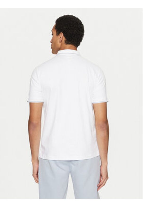 Calvin Klein Polo K10K114130 Biały Regular Fit. Typ kołnierza: polo. Kolor: biały. Materiał: bawełna