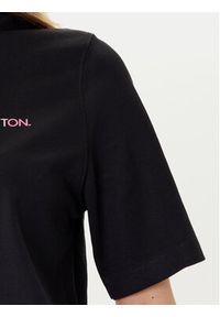 United Colors of Benetton - United Colors Of Benetton T-Shirt 3BL0D109D Czarny Relaxed Fit. Kolor: czarny. Materiał: bawełna #4