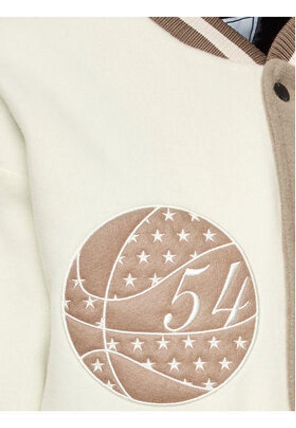 Mercer Amsterdam Kurtka bomber Unisex The All Out Varsity MEAP231007 Beżowy Regular Fit. Kolor: beżowy. Materiał: wełna