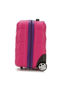 Wittchen - Walizka kabinowa z ABS-u ze żłobieniami różowo-fioletowa. Kolor: fioletowy, różowy, wielokolorowy #4