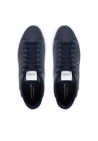 TOMMY HILFIGER - Tommy Hilfiger Sneakersy Icon Court FM0FM05946 Granatowy. Kolor: niebieski. Materiał: skóra #3