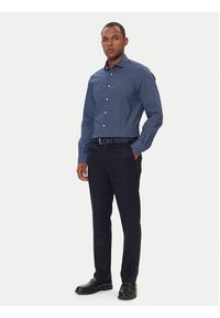 TOMMY HILFIGER - Tommy Hilfiger Chinosy Denton MW0MW40782 Granatowy Slim Fit. Kolor: niebieski. Materiał: wełna #3