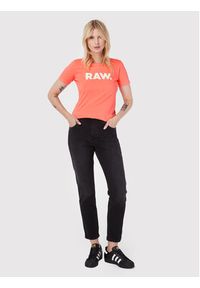 G-Star RAW - G-Star Raw T-Shirt Raw. D21226 -107-D159 Pomarańczowy Slim Fit. Kolor: pomarańczowy. Materiał: bawełna #3