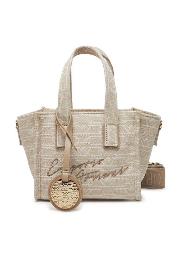 Emporio Armani Torebka EW000371 AF12993 F1073 Beżowy. Kolor: beżowy