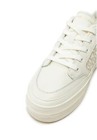 TOMMY HILFIGER - Tommy Hilfiger Sneakersy Vulc Leather Sneaker Monogram FW0FW08331 Écru. Materiał: skóra #7