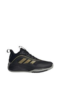 Adidas - Buty do koszykówki adidas Ownthegame 3.0. Kolor: czarny, szary, wielokolorowy, żółty. Sport: koszykówka