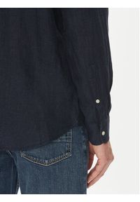 TOMMY HILFIGER - Tommy Hilfiger Koszula MW0MW39271 Granatowy Regular Fit. Kolor: niebieski. Materiał: len #5