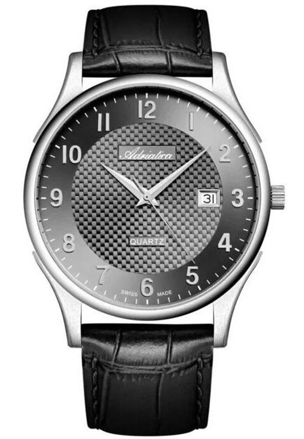 Zegarek męski Adriatica A1246.5226Q czarny. Kolor: czarny