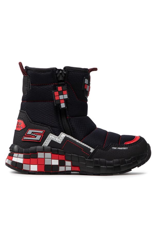 skechers - Skechers Śniegowce Cuboforce 402198L/BKRD Czarny. Kolor: czarny. Materiał: materiał