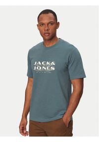 Jack & Jones T-Shirt Fusion 12289880 Zielony Regular Fit. Kolor: zielony. Materiał: bawełna #1