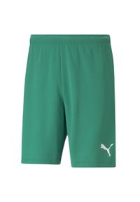 Szorty Puma teamRISE. Kolor: biały, wielokolorowy, zielony. Długość: krótkie. Sport: fitness