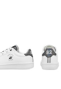 Beverly Hills Polo Club Sneakersy V12-762(IV)DZ Biały. Kolor: biały. Materiał: skóra