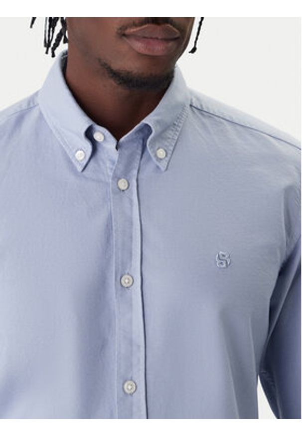 BOSS Koszula H-Roan 50555920 Fioletowy Slim Fit. Kolor: fioletowy. Materiał: bawełna