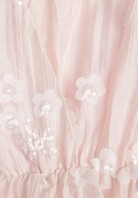 Renee - Różowy Kombinezon z Tencelu z Kopertowym Dekoltem Cekinami i Kwiatami 3D Kairial. Okazja: na imprezę. Kolor: różowy. Materiał: materiał, poliester. Wzór: kwiaty. Sezon: lato. Styl: elegancki #4