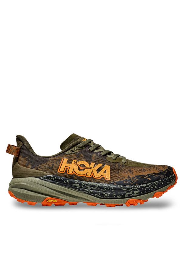 HOKA - Hoka Buty do biegania Speedgoat 6 1147791 Zielony. Kolor: zielony. Materiał: materiał