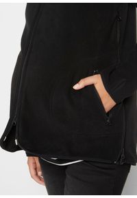 bonprix - Bluza rozpinana ciążowa z polaru, z wstawką na nosidełko. Kolekcja: moda ciążowa. Kolor: czarny. Materiał: polar #3