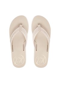 TOMMY HILFIGER - Tommy Hilfiger Japonki Webbing Beach Sandal FW0FW09038 Écru. Materiał: materiał #1