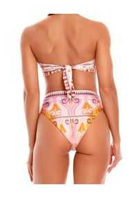 AGUA BENDITA - Top od bikini Leva Lucille. Kolor: beżowy. Materiał: materiał. Wzór: aplikacja #6