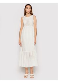 Rinascimento Sukienka letnia CFC0103535003 Biały Regular Fit. Kolor: biały. Materiał: bawełna. Sezon: lato