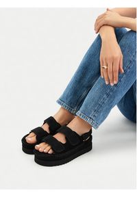 Badura Sandały C-ALEXIA-ABA-C001 Czarny. Kolor: czarny. Materiał: zamsz, skóra #7